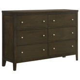 Orleans Furniture - Coaster - Wilkes 6-drawer Dresser Cabinet Dark Cocoa - 224423